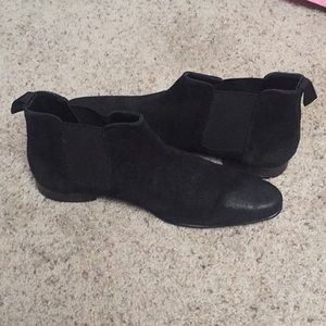 ASOS black suede men's Chelsea boots